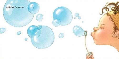 ali的肥皂泡泡  Lena Guberman的儿童插画欣赏