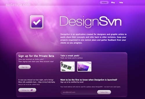 35个紫色网页设计截图分享