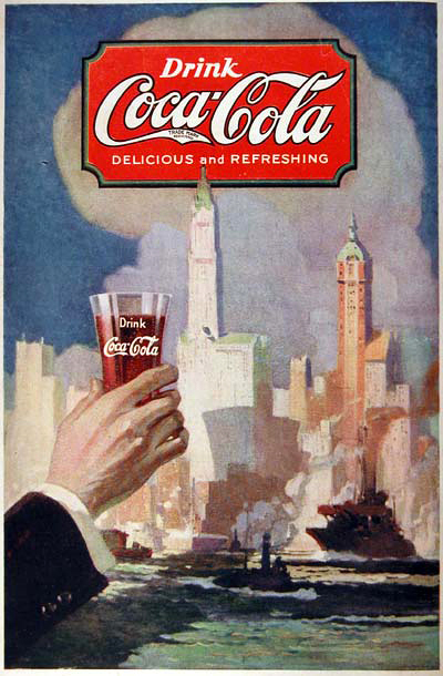 可口可乐百年广告海报