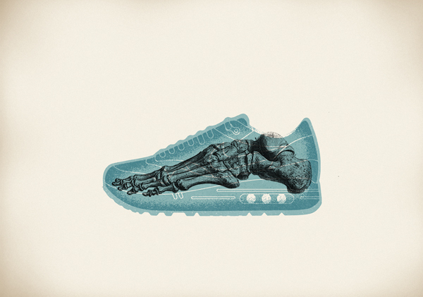 Matt Stevens 耐克鞋子的广告图形插画欣赏