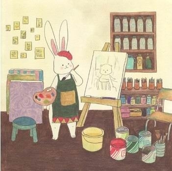 韩国插画家Lapinfee的小兔子