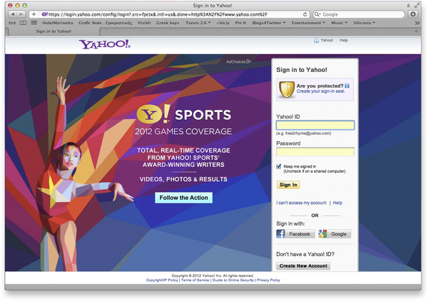 Yahoo! London 2012 Games coverage