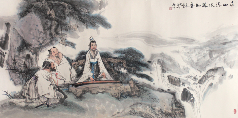 伍启中传统中国风山水水墨画欣赏