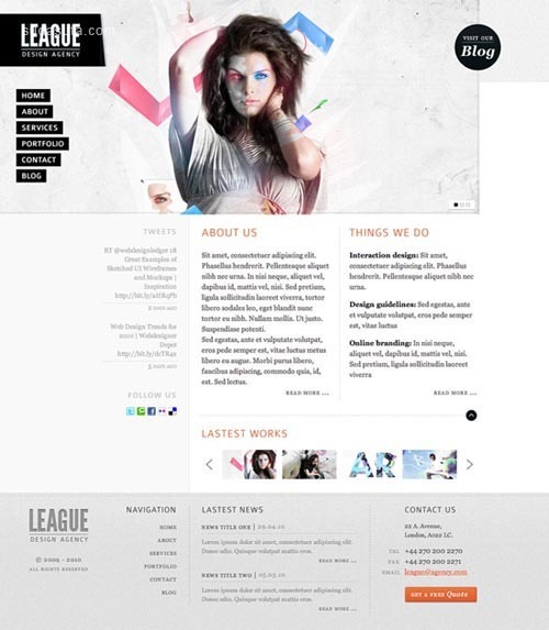 35个极其绚丽的创意网站设计截图欣赏