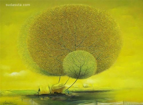 越南艺术家Vu Cong Dien绘画作品欣赏
