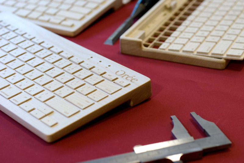 木头键盘 精细的手工艺术品