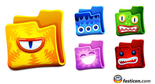 Creature Folders Icons<br /> http://www.fasticon.com/freeware/creature-folders-icons/