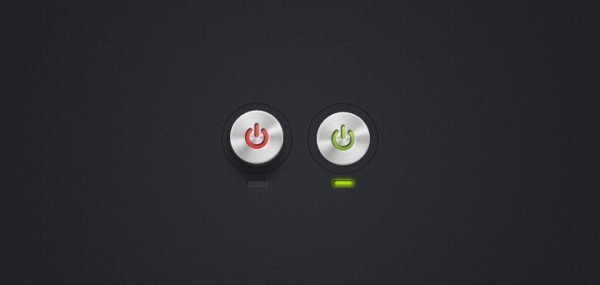 Circular Power Buttons PSD<br /> http://www.premiumpixels.com/freebies/circular-power-buttons-psd/