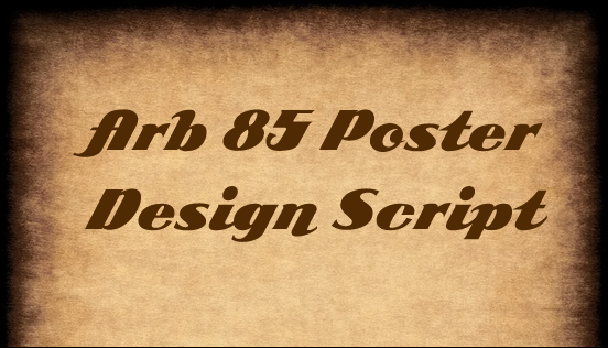 ARB 85 Poster Design Script<br /><br /> http://www.dafont.com/arb-85-poster-script-jan-39.font