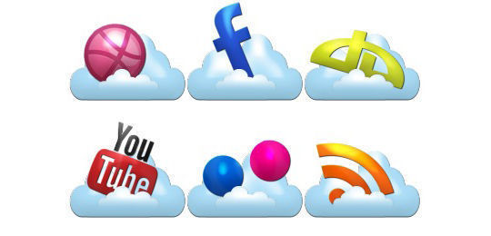 Cloud Social Icons by GraphicsVibe<br /> http://www.iconarchive.com/show/cloud-social-icons-by-graphics-vibe.html