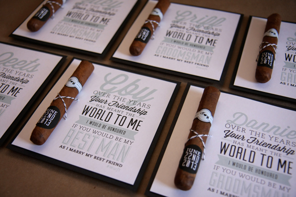 wedding invites cigars printed work