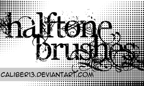 Halftone Brush Set<br /> http://caliber13.deviantart.com/art/Halftone-Brush-Set-269846787