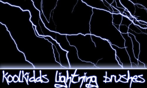 Lightning Brushes<br /> http://koolkidd77.deviantart.com/art/lightning-brushes-23777897