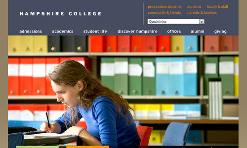 Hampshire College<br /> http://www.hampshire.edu/