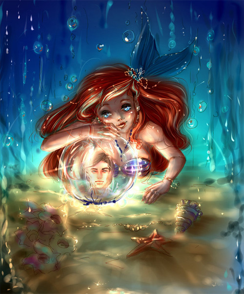 美人鱼<br /> http://moonselena.deviantart.com/art/mermaid-182231095