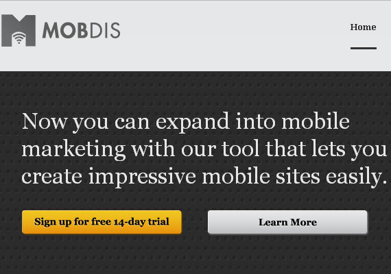 MobDis<br /> http://www.mobdis.com/<br /> MobDis 可以在线制作移动网站，你可以更加快速和简单的创建移动网站，即使没有代码基础。