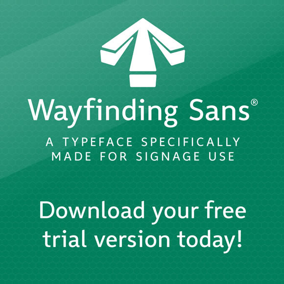 Wayfinding Sans<br /> http://opentype.info/blog/2012/07/02/download-a-free-demo-of-wayfinding-sans/