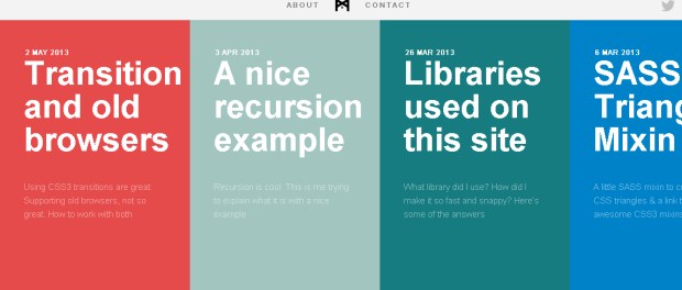 Minimal Monkey has excellent transitions and flat web design. 
