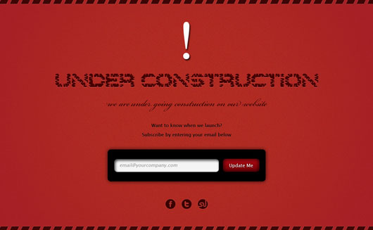 Website Under Construction Template