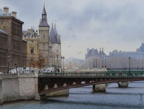 Thierry Duval 真实细腻的水彩城市插画欣赏