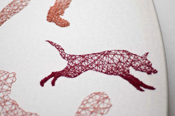 Nastasja Duthois 用杂乱无章的线条构筑的刺绣世界