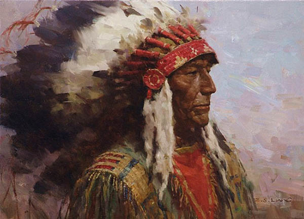 旅美画家 Z.S.LIANG 和他的印第安人油画