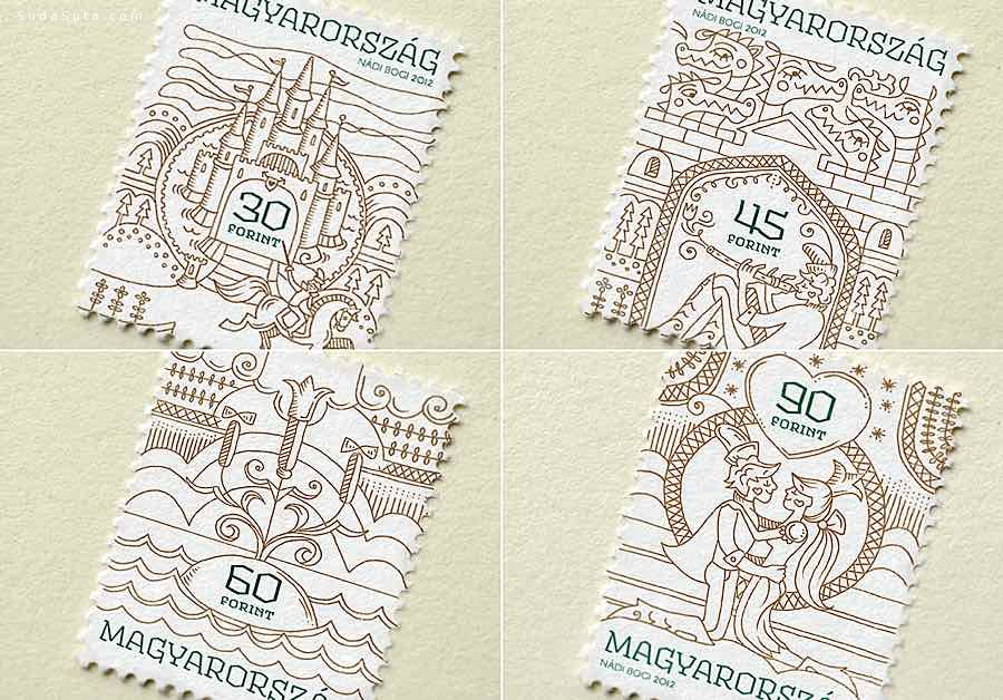 Hungary 细腻唯美的邮票设计欣赏