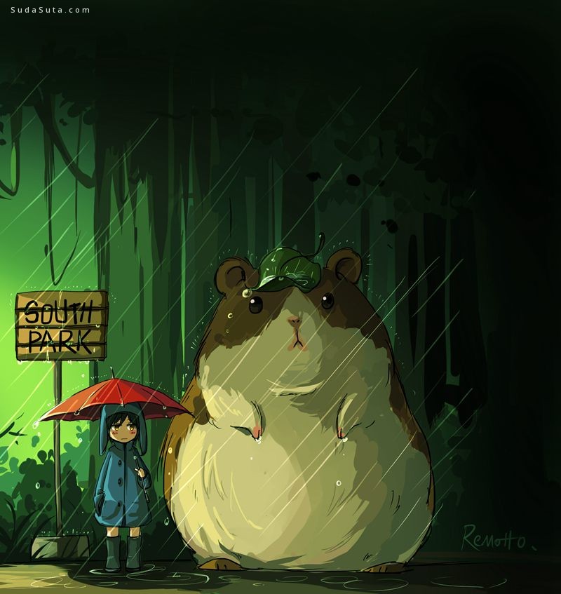 主题少女漫画 可爱的雨伞MM