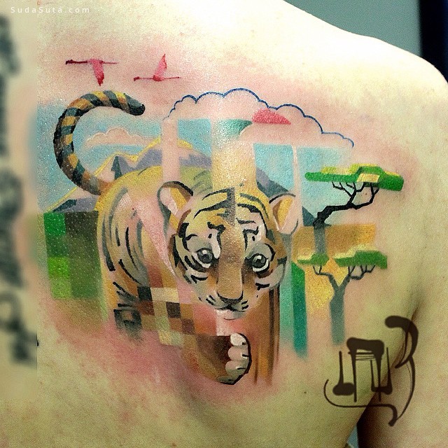 Lesha Lauz 动物纹身艺术欣赏