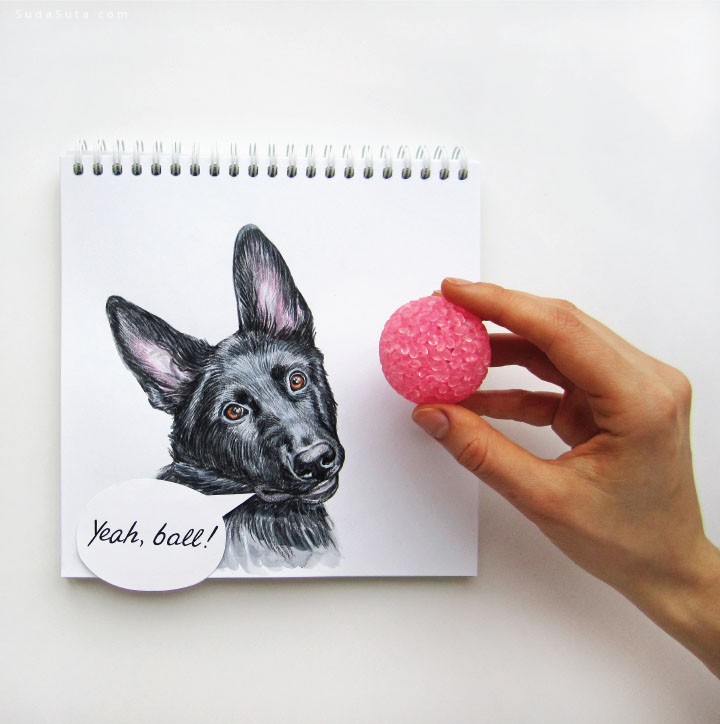 Valerie Susik 招猫递狗 可爱的创意涂鸦