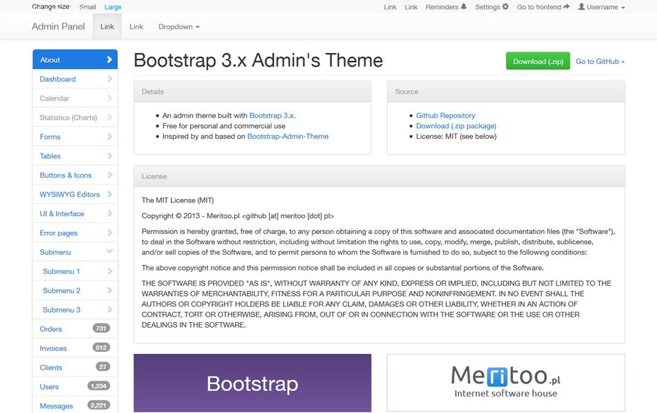 50个极好的bootstrap框架主题下载 网页设计 网页模板 下载 html CSS3 bootstrap