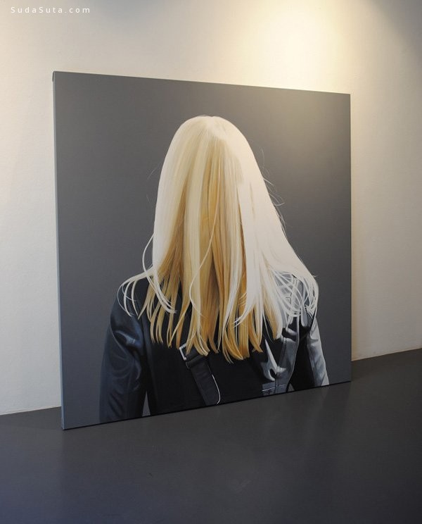 Sabine Liebchen 背影的肖像画