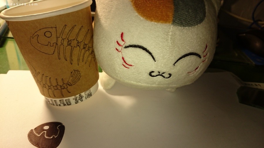烦吃鱼的猫 可爱的手绘咖啡杯