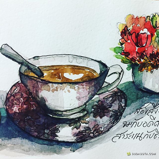 KiBangkok 美食咖啡與水彩速寫