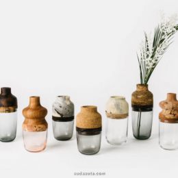 Melanie Abrantes  材料的混合 环保的花瓶设计