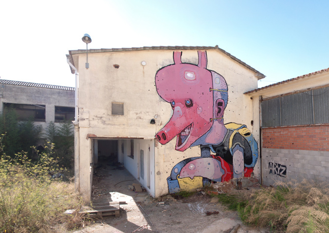 西班牙的街头艺人Aryz。街头涂鸦欣赏