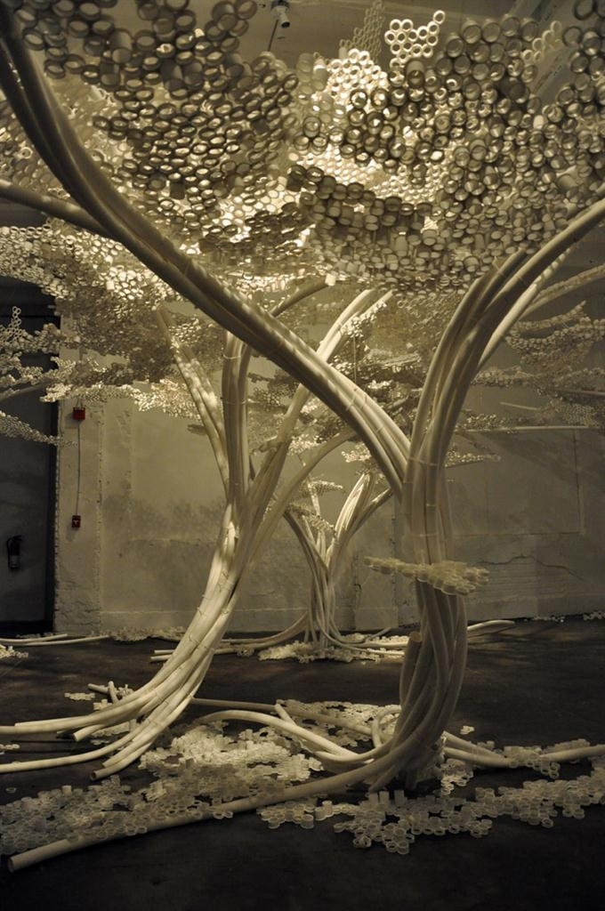 虚设森林,唤起人们环保意识的造型艺术