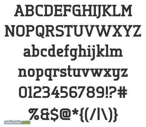 6款免费的Slab Serif字体下载