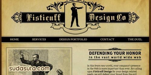 45个令人印象深刻的复古风格的网站设计