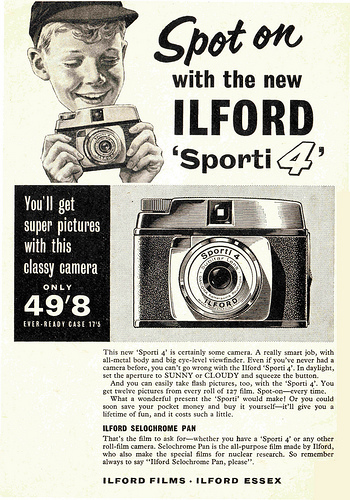 50个复古风格的照相机广告