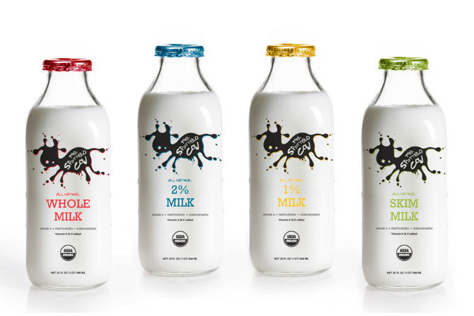 可爱的牛奶品牌设计