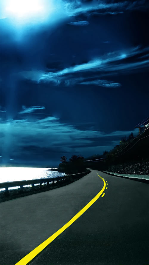 http://www.ilikewallpaper.net/iphone-5-wallpaper/Highway-Nights/4840
