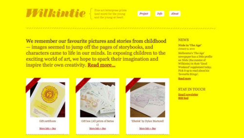 50个以黄色为主色调的网页设计欣赏