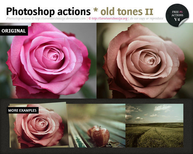 Photoshop Old Tones Actions II<br /> http://lieveheersbeestje.deviantart.com/art/Photoshop-old-tones-actions-II-313817674
