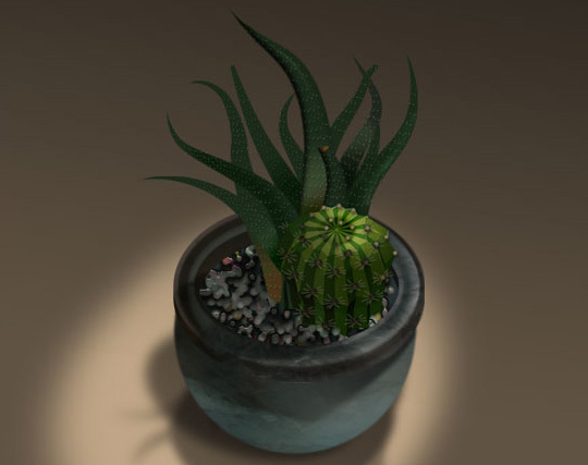 3D仙人掌绘制<br /> http://www.photoshop3d.com/organic/3d-cactus