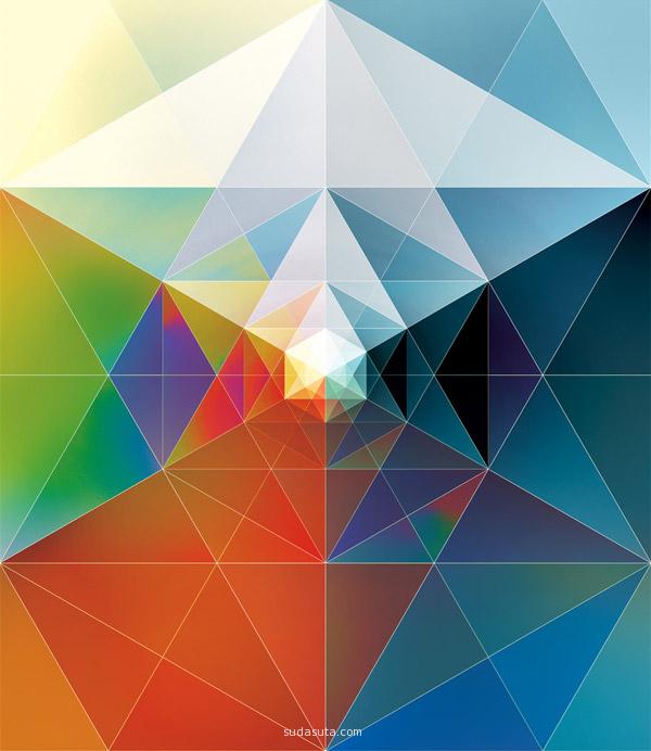 几何形状超现实主义海报设计欣赏