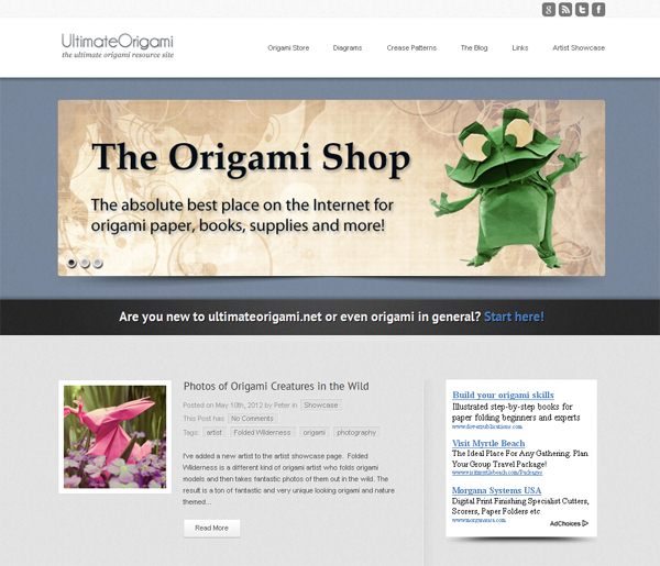 Ultimate Origami<br /> http://www.ultimateorigami.net/