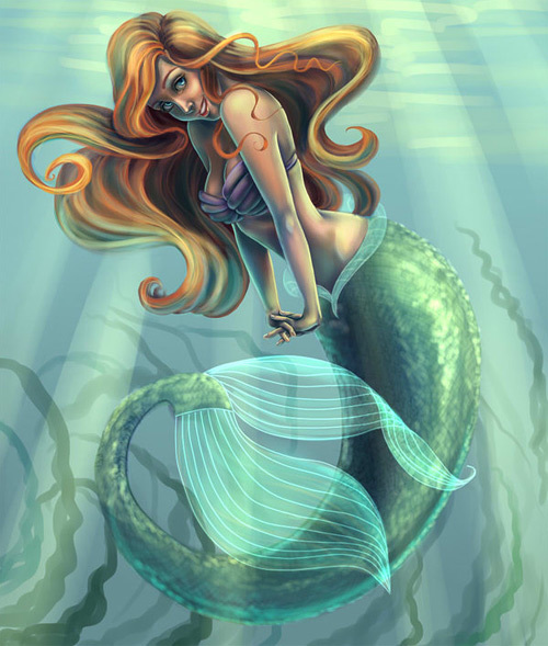 小美人鱼阿里尔<br /> http://nochiel.deviantart.com/art/Little-Mermaid-Ariel-205001137