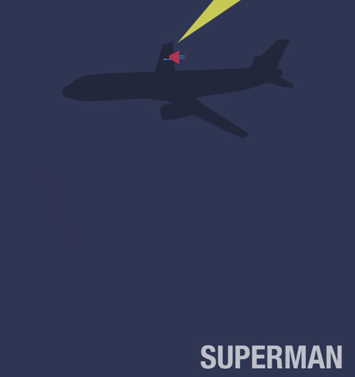 Superman by Haden Yale<br /> http://haydenyale.deviantart.com/art/Minimalist-Superman-v2-305463377