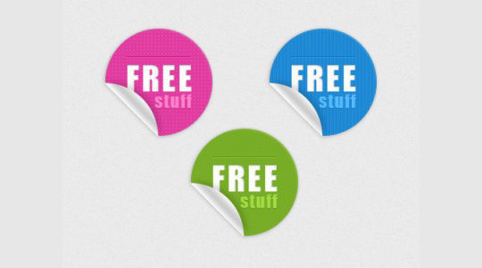 免费生动贴纸3<br /> http://www.freebiepixels.com/resources/vivid-stickers/